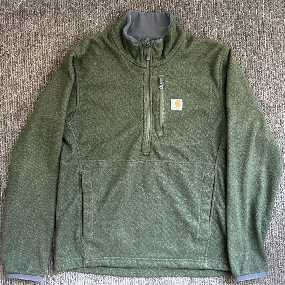 Carhartt Olive Half-Zip Jacket